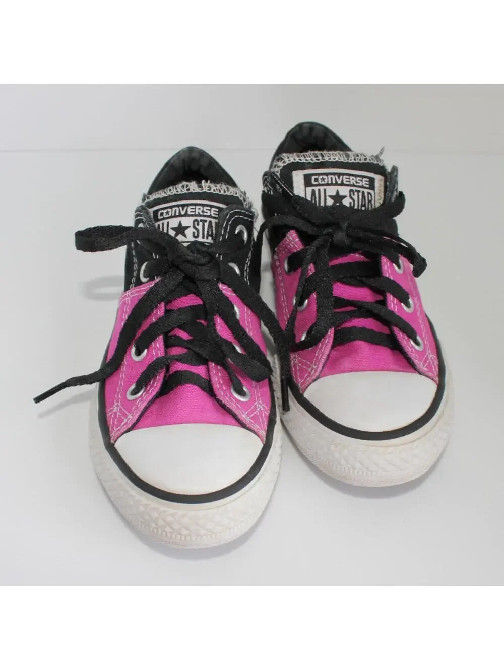 Converse Chuck Taylor Madison OX 651748F Pink Black Kids Sneakers Juniors US 13